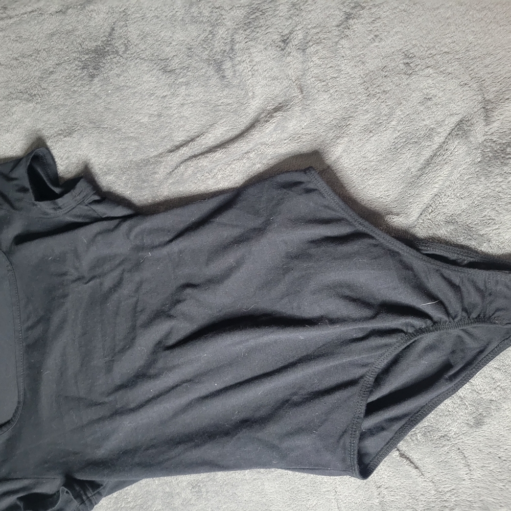 Black Sleeveless Bodysuit